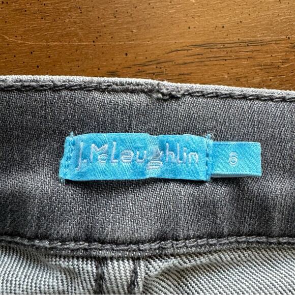 J. McLaughlin Wide Leg Gray Crop Jeans - Picture 3 of 3